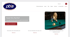 Desktop Screenshot of playbetterbilliards.com